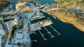 Zimowe jezioro Tajty i okolice z drona, styczeń 2025 r. - zdjęcie 20