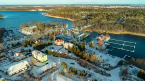 Zimowe jezioro Tajty i okolice z drona, styczeń 2025 r. - zdjęcie 31