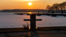 Zachód słońca nad zatoką Tracz, jezioro Kisajno, Giżycko - zdjęcie 10