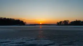 Zachód słońca nad zatoką Tracz, jezioro Kisajno, Giżycko - zdjęcie 25