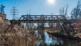 Przedwiośnie w Węgorzewie nad kanałem Młyńskim, marzec 2025 r. - zdjęcie 29