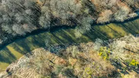 Rzeki Guber i Sajna na zdjęciach z drona, marzec 2025 r. - zdjęcie 4