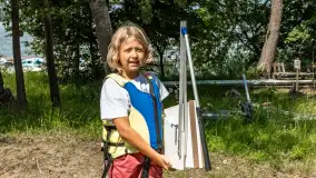 Młodzi adepci żeglarstwa nad jeziorem Dadaj - Rumszewicz Sailing - zdjęcie 36