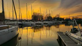 Zachód słońca nad Sztynortem, kwiecień 2025 r. - zdjęcie 6