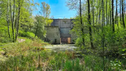 Śluza Leśniewo Górne, Kanał Mazurski, kwiecień 2025 r.