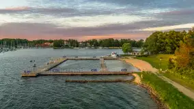 Zachód słońca nad zatoką Tracz i jeziorem Kisajno - zdjęcie 11