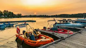 Zachód słońca nad jeziorem Bocznym, Marina Lester Club, maj 2025 r. - zdjęcie 13