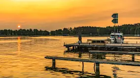 Zachód słońca nad jeziorem Bocznym, Marina Lester Club, maj 2025 r. - zdjęcie 12