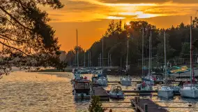 Zachód słońca w porcie Piękny Brzeg, czerwiec 2025 r. - zdjęcie 5