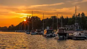 Zachód słońca w porcie Piękny Brzeg, czerwiec 2025 r. - zdjęcie 3