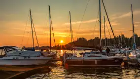 Zachód słońca w porcie Piękny Brzeg, czerwiec 2025 r. - zdjęcie 34