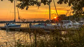 Zachód słońca w porcie Piękny Brzeg, czerwiec 2025 r. - zdjęcie 35