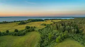 Zachód słońca nad jeziorem Śniardwy i wyspą Szeroki Ostrów, czerwiec 2025 r. - zdjęcie 6