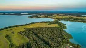 Zachód słońca nad jeziorem Śniardwy i wyspą Szeroki Ostrów, czerwiec 2025 r. - zdjęcie 10
