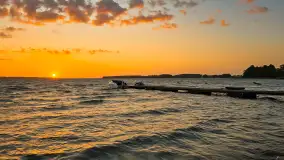 Zachód słońca w Pierkunowie, jezioro Kisajno, czerwiec 2025 r. - zdjęcie 16