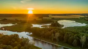 Zachód słońca w okolicy jezior Kotek Wielki i Tałtowisko, czerwiec 2025 r. - zdjęcie 1