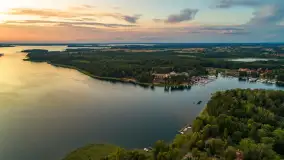 Zachód słońca nad jeziorem Kisajno, Oczy Mazur, lipiec 2025 r.  - zdjęcie 14