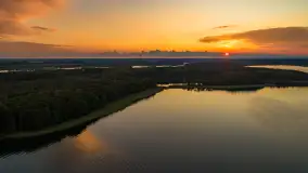 Zachód słońca nad jeziorem Kisajno, Oczy Mazur, lipiec 2025 r.  - zdjęcie 11