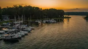 Zachód słońca nad jeziorem Kisajno, Łabędzi Ostrów, lipiec 2025 r. - zdjęcie 14