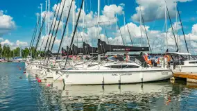 Niedzielny poranek w porcie AZS Wilkasy nad Niegocinem, lipiec 2025 r. - zdjęcie 28