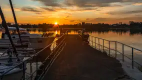 Zachód słońca nad jeziorem Bocznym, lipiec 2025 r. - zdjęcie 2