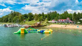 Jezioro Święcajty i Piękny Brzeg z lotu ptaka, sierpień 2025 r. - zdjęcie 28