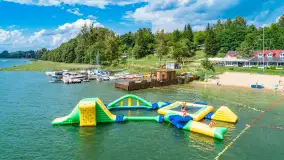 Jezioro Święcajty i Piękny Brzeg z lotu ptaka, sierpień 2025 r. - zdjęcie 19