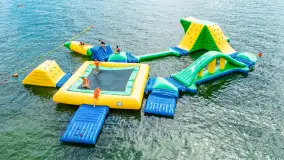 Jezioro Święcajty i Piękny Brzeg z lotu ptaka, sierpień 2025 r. - zdjęcie 23