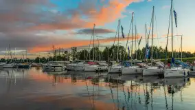 Wieczorna tęcza w przystani Nautica, sierpień 2025 r. - zdjęcie 10