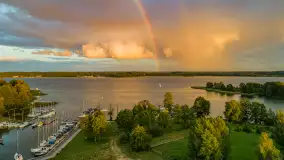 Zachód słońca z tęczą w tle, przystań Nautica, sierpień 2025 r. - zdjęcie 7