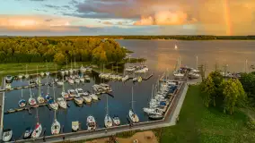 Zachód słońca z tęczą w tle, przystań Nautica, sierpień 2025 r. - zdjęcie 11