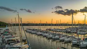 Sztynort po zachodzie słońca, sierpień 2025 r. - zdjęcie 2