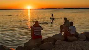 Zachód słońca nad jeziorem Śniardwy, Marina Śniardwy, sierpień 2025 r. - zdjęcie 10