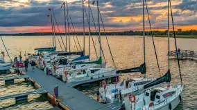 Wieczorne kadry nad jeziorem Święcajty w Ogonkach, sierpień 2025 r. - zdjęcie 1