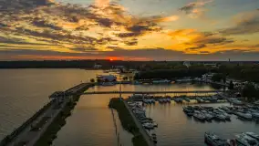 Zachód słońca nad Giżyckiem i Ekomariną, sierpień 2025 r. - zdjęcie 4