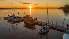 Ostatnie dzień wakacji, zachód słońca nad jeziorem Dargin - zdjęcie 7