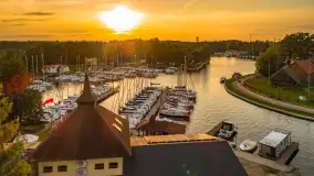 Zachód słońca w Węgorzewie, port Keja, sierpień 2025 r. - zdjęcie 15