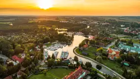 Zachód słońca w Węgorzewie, port Keja, sierpień 2025 r. - zdjęcie 5