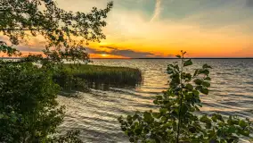 Zachód słońca nad jeziorem Śniardwy, Szeroki Ostrów, czerwiec 2025 r. - zdjęcie 29