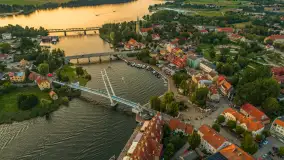 Mix zdjęć z panoram wykonanych nad Mazurami, lato 2025 r.  - zdjęcie 1