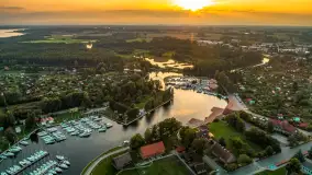 Zachód słońca nad Węgorzewem, sierpień 2025 r. - zdjęcie 14