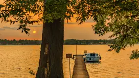 Zachód słońca nad jeziorem Jagodnem, czerwiec 2025 r. - zdjęcie 5