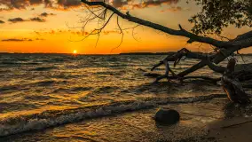 Czerwcowy zachód słońca w Pierkunowie, jezioro Kisajno - zdjęcie 1