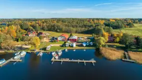 Jezioro Święcajty i Ognisty Ptak z drona, jesień 2025 r. - zdjęcie 10