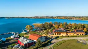 Jezioro Święcajty i Ognisty Ptak z drona, jesień 2025 r. - zdjęcie 11