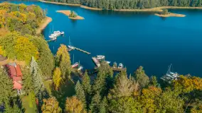 Jesień nad jeziorem Kisajno w Pięknej Górze, październik 2025 r. - zdjęcie 8