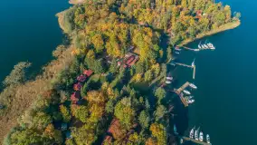 Jesień nad jeziorem Kisajno w Pięknej Górze, październik 2025 r. - zdjęcie 25