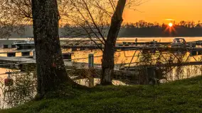 Zachód słońca, końcówka kolorów jesieni w Sztynorcie, listopad 2025 r. - zdjęcie 41