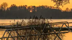 Zachód słońca, końcówka kolorów jesieni w Sztynorcie, listopad 2025 r. - zdjęcie 45