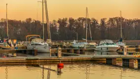 Zachód słońca, końcówka kolorów jesieni w Sztynorcie, listopad 2025 r. - zdjęcie 25